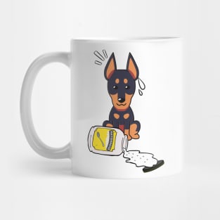 Cute Alsatian spilled mayonnaise Mug